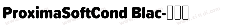 ProximaSoftCond Blac字体转换